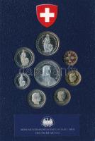 Svájc 2000-2006. 1r-5Fr (8xklf) forgalmi összeállítás "Európa" dísztokban T:PP
Switzerlan...