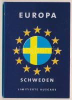 Svédország 2003-2005. 50ö-10K (4xklf) forgalmi összeállítás Európa dísztokban T:UNC kis patina Sweden 2003-2005. 50 Öre - 10 Kronor (4xdiff) coin set in Europa decorative case C:UNC small patina