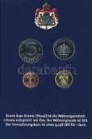 Svédország 2003-2005. 50ö-10K (4xklf) forgalmi összeállítás "Európa" dísztokban T:UNC kis ...