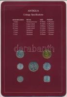 Kelet-Karibi Államok / Antigua 1965-1986. 1c - 1D (7xklf), "Coin Sets of All Nations" forg...