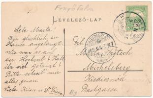 1909 Fenyőfalva, Gierelsau, Girelsau, Giresa, Brad, Bradu; látkép. W. Prischak kiadása / general vie...