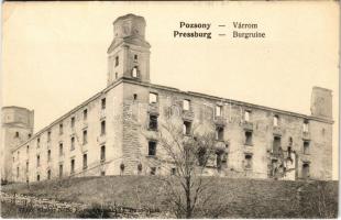 Pozsony, Pressburg, Bratislava; Várrom. Neffe J. kiadása / Burgruine / castle ruins (EK)