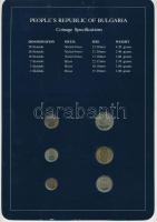 Bulgária 1974. 1s-50s (6xklf), "Coin Sets of All Nations" forgalmi szett felbélyegzett kar...