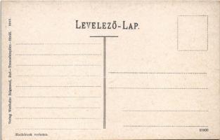 Trencsén, Trencín; vár, vasúti híd. Wertheim Zsigmond kiadása / castle, railway bridge