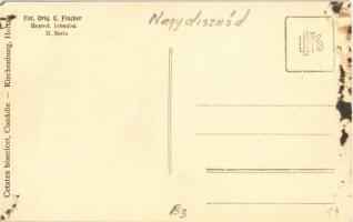 Nagydisznód, Heltau, Cisnadie; Evangélikus erődtemplom / Lutheran castle church. Fot. Orig. E. Fisch...