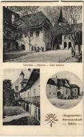 1917 Nagyszeben, Hermannstadt, Sibiu; Városháza, címer / Rathaus / Casa orasului / town hall, coat of arms. Kunstanstalt Jos. Dortleff Nr. 26.