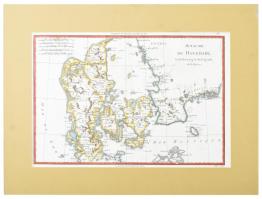 Bonne, Rigobert: Royaume de Danemark. Dánia. Rézmetszetű térkép. 1780, Paris. 350x230 mm / Engraved map of Denmark