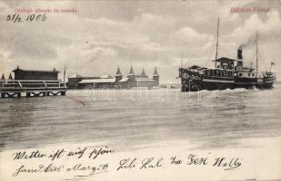 Balatonfüred Schiffstation und Schwimmbad