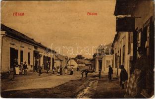 1914 Fülek, Filakovo; Fő utca, üzletek. Krämer Jeremiás 541. / main street, shops (EB)