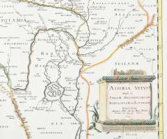 Ph. De la Rue / Semin: Assyria Vetus Divisa in Syriam, Mesopotamiam, Babyloniam, & Assyriam Prop...