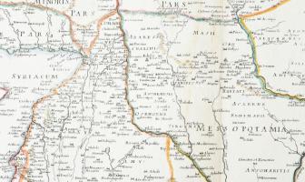 Ph. De la Rue / Semin: Assyria Vetus Divisa in Syriam, Mesopotamiam, Babyloniam, & Assyriam Prop...