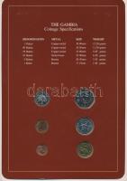 Gambia 1971-1987. 1b-1D (6xklf), "Coin Sets of All Nations" forgalmi szett felbélyegzett k...