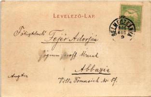 1906 Selmecbánya, Schemnitz, Banská Stiavnica; látkép. Joerges özv. és fia kiadása / general view (á...