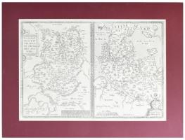 Hassiae Descriptio, Ioanne Dryandro Auctore. - Németország Holstein térképe. Megjelent: Ortelius: Theatrum Orbis Terrarum. Antwerpen, 1584,. Rézmetszetű térkép 490x335 mm / Map of Holstein engraving.