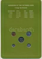 Hollandia 1982-1984. 5c-2 1/2G (5xklf), "Coin Sets of All Nations" forgalmi szett felbélye...