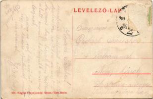 1909 Szolnok, vasútállomás faszerkezetes várója a peronokkal (Rb)