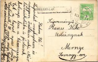 1911 Cegléd, Hitelbank, Jászberényi utca, Izraelita templom, zsinagóga, M. kir. állami főgimnázium, ...