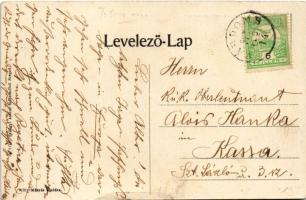 1912 Várdomb (Tolna), római katolikus templom és iskola, körmenet, Willy Mátyás vegyeskereskedés üzl...