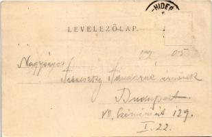 1902 Budapest II. Hidegkút, Pesthidegkút; Kratzer József vendéglője (Rb)