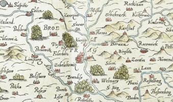 Sebastian Münster: Böhemer Königreich mit Bergen und Wäldern, gerings umb beschlossen. Heinrich Petr...