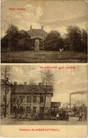 1912 Almásfüzitő (Komárom), Rách kastély, Kőolaj finomító gyár részlete. Czilling Zsigmond és Társa kiadása (EK)