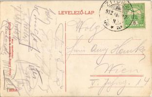 1912 Almásfüzitő (Komárom), Rách kastély, Kőolaj finomító gyár részlete. Czilling Zsigmond és Társa ...