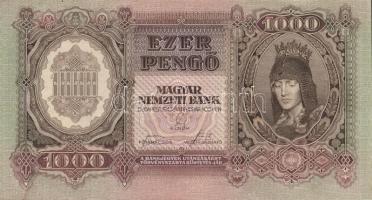 1943. 1000P (2x) egymásutáni sorszámmal T:I,I-