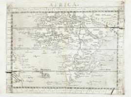 1599 Africa - Afrika térképe. Metsz. Franco Giacomo. Rézmetszet Megjelent: Rosaccio, G.: Ruscelli: Geographia... Venezia, 1599. 265x205 mm