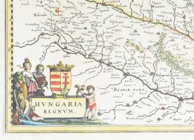 Willem Blaeu (1571-1638) / Johannes Jansonius (1729-1784) Hungaria Regnum. - Magyarország térképe, s...