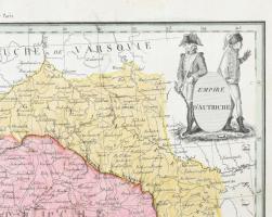 Empire D'Autriche. Az Osztrák Birodalom színezett rézmetszetű térképe. megj: 1812. M. Lapie: At...