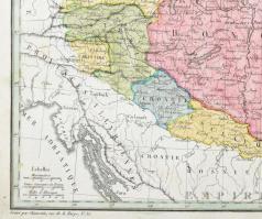 Empire D'Autriche. Az Osztrák Birodalom színezett rézmetszetű térképe. megj: 1812. M. Lapie: At...