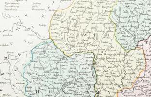 Hungary and Transilvania. Drawn from the Latest Authorities. Magyarország és Erdély színezett rézmet...