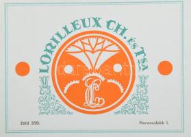 Lorilleux Ch. és Társa Rt. Nyomdafestékgyár mintakönyve. Színkatalógus. Spirálkötéses, az elülső bor...