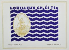 Lorilleux Ch. és Társa Rt. Nyomdafestékgyár mintakönyve. Színkatalógus. Spirálkötéses, az elülső bor...