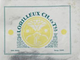 Lorilleux Ch. és Társa Rt. Nyomdafestékgyár mintakönyve. Színkatalógus. Spirálkötéses, az elülső bor...