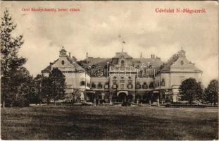 1908 Nagymágocs (Szentes), Gróf Károlyi kastély keleti oldala (EK)