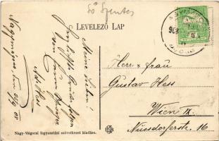 1908 Nagymágocs (Szentes), Gróf Károlyi kastély keleti oldala (EK)