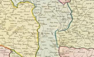 Kingdom of Hungary. Magyarország és Erdély színezett rézmetszetű térképe. London, 1839. Allan Belle ...