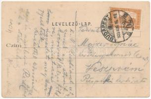 1923 Budaörs, gazdaság udvara tehenekkel (EK)