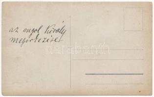 Budakeszi, Az angol király és Ferenc József megérkezése a vasútállomásra az Erzsébet királyné szanat...