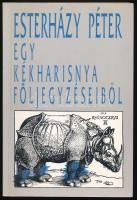 Esterházy Péter: Egy kék harisnya följegyzéseiből. A szerző, Esterházy Péter (1950-2016) író által ALÁÍRT példány. Első kiadás. Bp.,1994,Magvető. Kiadói papírkötés.