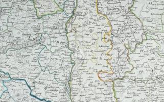 Charte von Ungarn, Siebenburgen u.s.f von F. Gotze 1804. - Magyarország, Erdély stb térképe. Színeze...