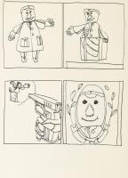 Zé Kovács József (1951- ): 53 db illusztráció (közte akt is). Nyomat, papír, részben jelzett, lapmér...