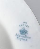 Johnson Bros "The Exeter" angol porcelán mélytányér szett, jelzéssel, hibátlan, mázrepedés...