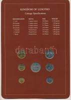 Lesotho 1979-1983. 1s-1L (7xklf), "Coin Sets of All Nations" forgalmi szett felbélyegzett ...