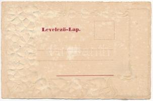 Arad, Szabadság tér és Vértanú szobor. Szecessziós dombornyomott lap / square and martyrs' stat...