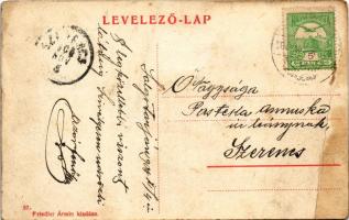 1908 Salgótarján, M. kir. postahivatal. Friedler Ármin kiadása (fa)