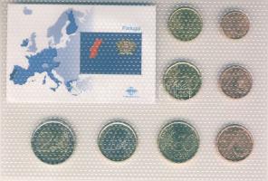 Portugália 2002. 1c-2&#8364; 8klf db, kereskedői szettben T:1