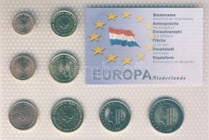 Hollandia 1999-2001. 1c-2&#8364; 8klf db, kereskedői szettben T:1