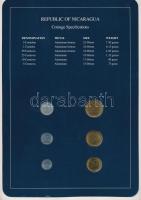 Nicaragua 1987. 5c - 5C (6xklf), "Coin Sets of All Nations" forgalmi szett felbélyegzett k...